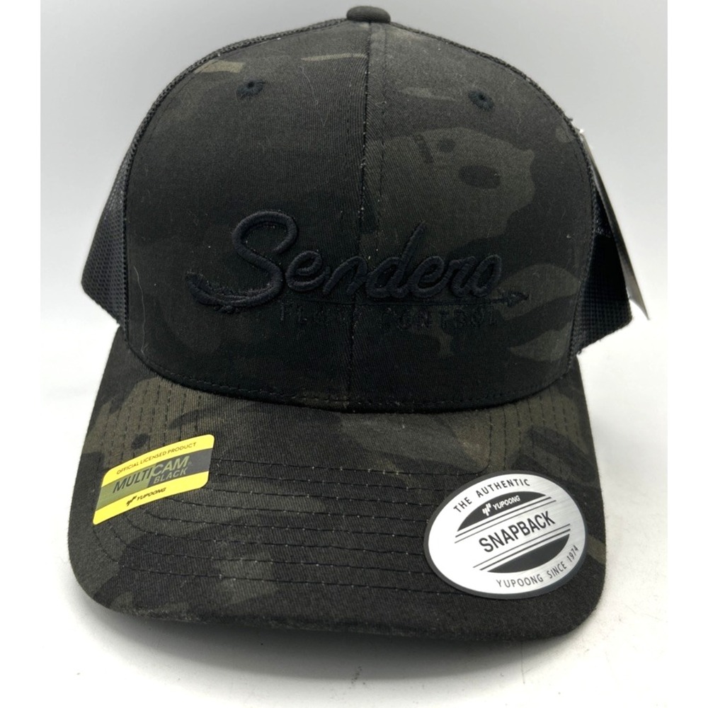 Sendero Flow Control Yupoong Camo/Black Mesh Adjustable Snapback Hat